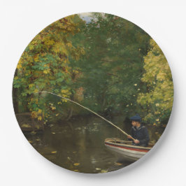 Plato De Papel Chico pescador (de Hans Andersen Brendekilde)