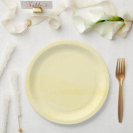 Plato De Papel Chifón de limón acuarela
