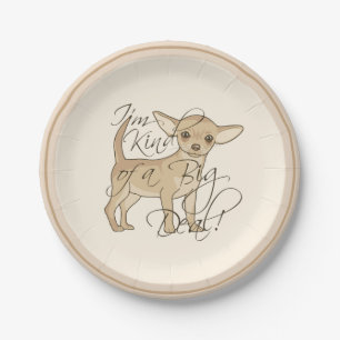Plato De Papel Chihuahua, soy una especie de gran cosa