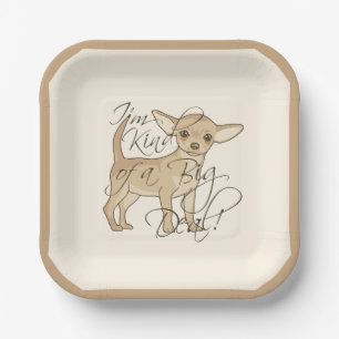 Plato De Papel Chihuahua, soy una especie de gran plaza de café