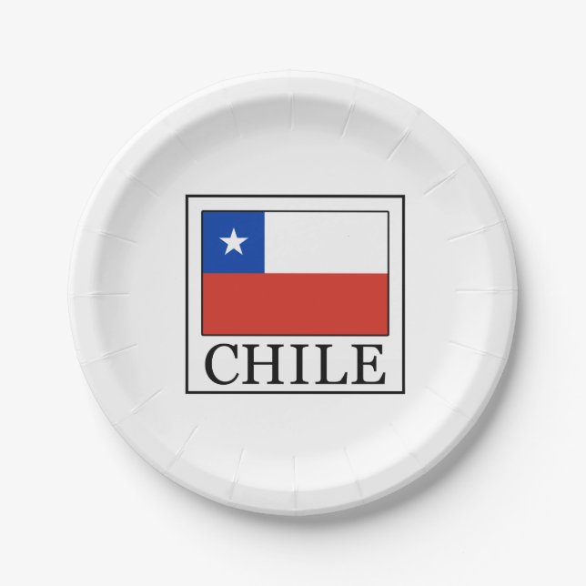 Plato De Papel Chile (Anverso)