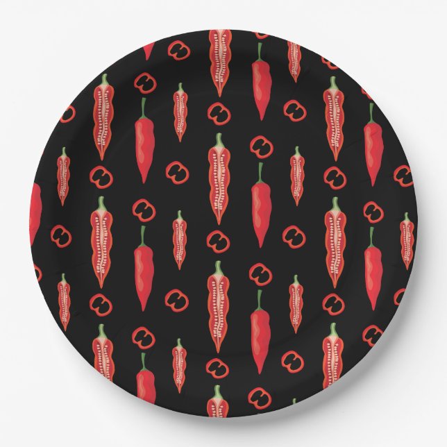 Plato De Papel Chiles (Anverso)