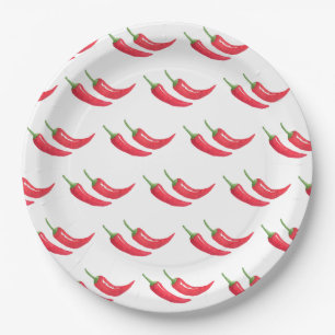 Plato De Papel Chili Pepper