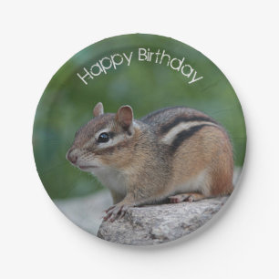 Plato De Papel Chipmunk