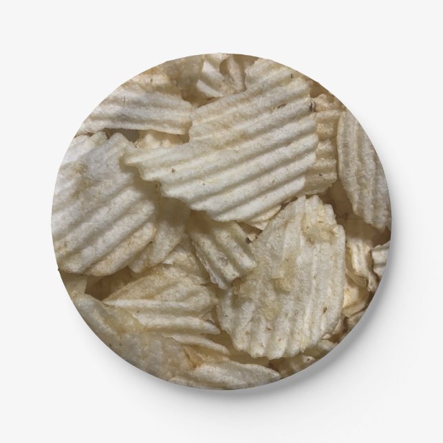 Plato De Papel Chips de papa (Anverso)