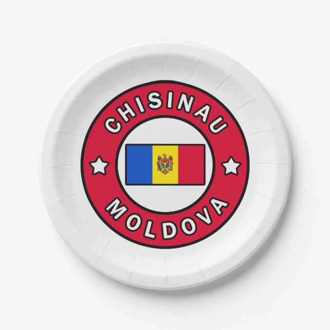 Plato De Papel Chisinau Moldavia (Anverso)