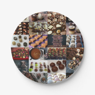 Plato De Papel Chocolate
