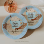 Plato De Papel Chocolate caliente Baby Shower Boy<br><div class="desc">Planear una ducha de bebé puede ser una experiencia deliciosa, y al elegir el tema Baby Shower de Creative Union Designs's Hot Chocolate Winter puede simplificar el proceso de planificación de fiestas y agregar un toque encantador. El acogedor chocolate caliente con canela tibia y galletas de jengibre en estos diseños...</div>