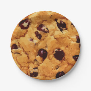 Plato De Papel Chocolate Chip Cookie Funny Birday Party