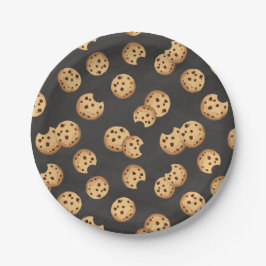 Plato De Papel Chocolate Chip Cookies Chalkboard Papel de cumplea