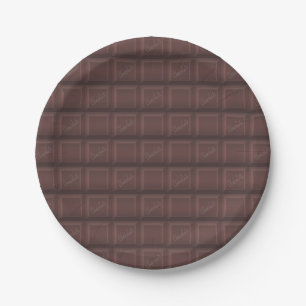 Plato De Papel chocolate de leche