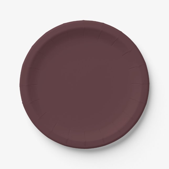 Plato De Papel Chocolate ligero clásico (Anverso)