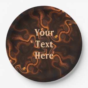 Plato De Papel Chocolate mexicano