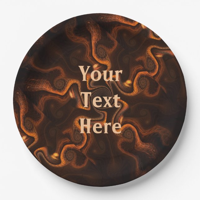 Plato De Papel Chocolate mexicano (Anverso)