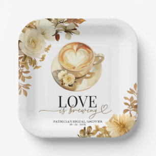 Plato De Papel Chorro de Amor: Desayuno para la Novia