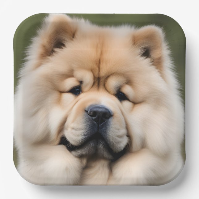 Plato De Papel Chow Chow (Anverso)