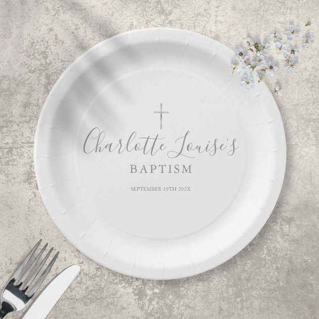 Plato De Papel Christine Baptism (Subido por el creador)