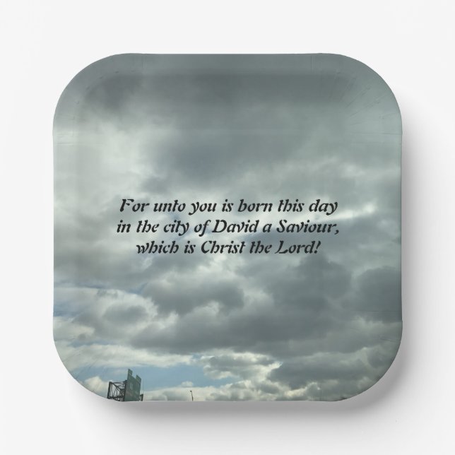 Plato De Papel Christmas (Anverso)