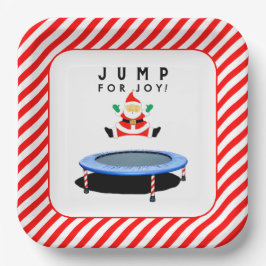 Plato De Papel Christmas Holiday Party Trampoline