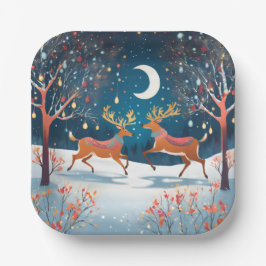 Plato De Papel Christmas Night