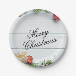 Plato De Papel Christmas Paper Plate – Festive Holiday Tableware