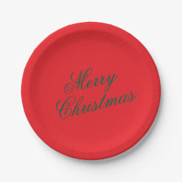 Plato De Papel Christmas Paper Plate – Festive Holiday Tableware
