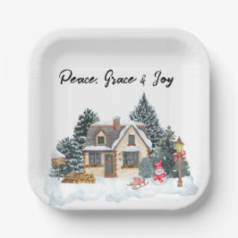 Plato De Papel Christmas Paper Plates