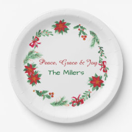 Plato De Papel Christmas Paper Plates
