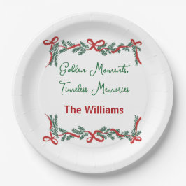 Plato De Papel Christmas Paper Plates – Holiday Celebrations