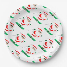 Plato De Papel Christmas Skiing Holiday Party