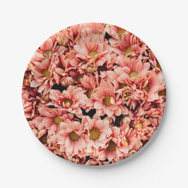 Plato De Papel Chrysanthemum (Anverso)