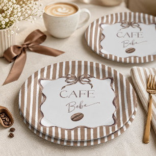 Plato De Papel Chupito Café Bebé Cumpleaños de Café