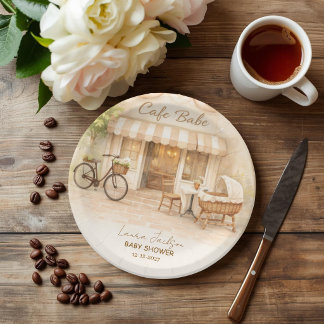 Plato De Papel Chupito de Café Elegante y Neutro en cuanto al Gén