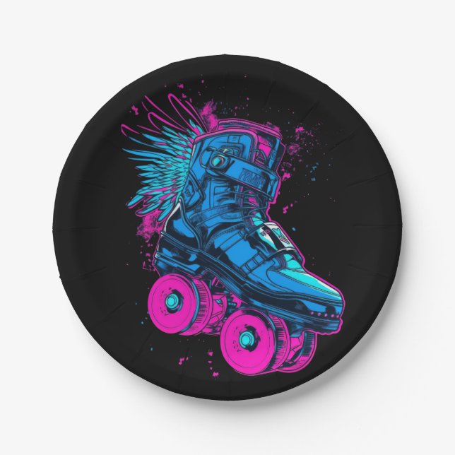 Plato De Papel ciberpunk-vehículo-móvil-de alta velocidad (Anverso)