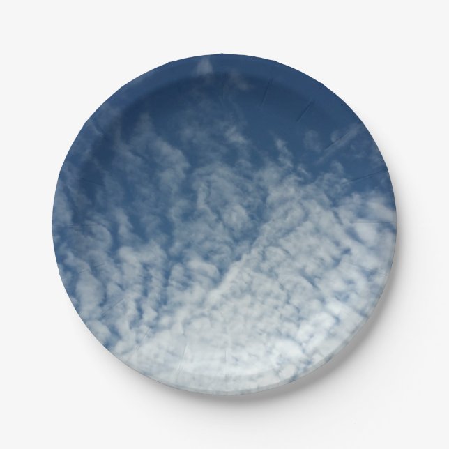Plato De Papel Cielo de enero (Anverso)