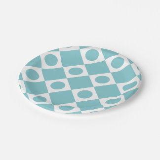 Plato De Papel Cielo de Mod Retro 60