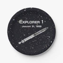 Plato De Papel Cielo estelar satelital Explorer 1