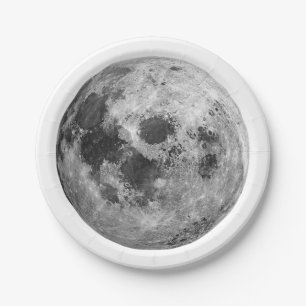 Plato De Papel Ciencia de astronomía gráfica de Guay Full Moon