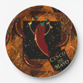 Plato De Papel Cinco de Mayo