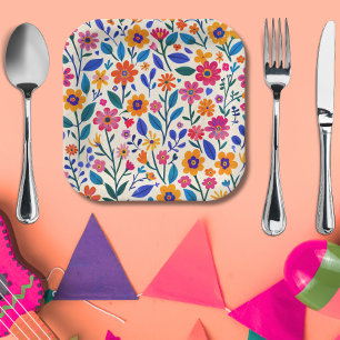 Plato De Papel Cinco De Mayo-fiesta mexicana