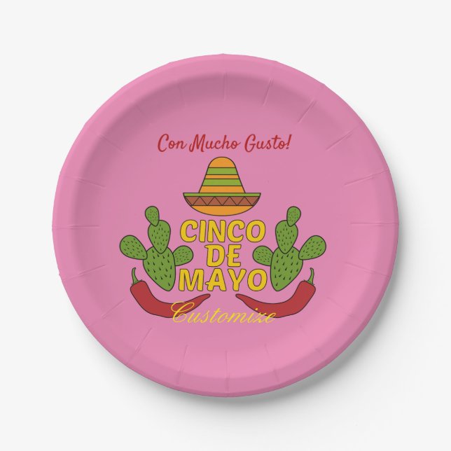 Plato De Papel Cinco de Mayo Thunder_Cove (Anverso)