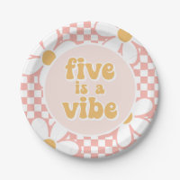 Cinco es un ambiente Pink Daisy Checker