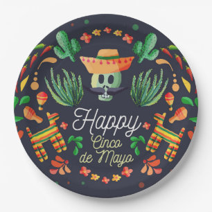 Plato De Papel Cinco placas de papel de Mayo
