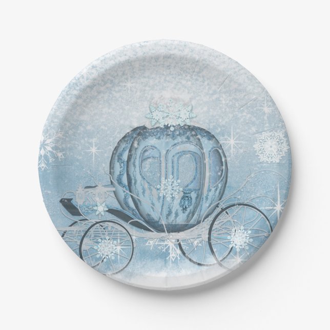 Plato De Papel Cinderella Fiesta Plate (Anverso)