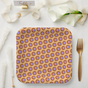 Plato De Papel Cinta de disco naranja por Kenneth Yoncich