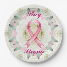 Plato De Papel Cinta rosa
