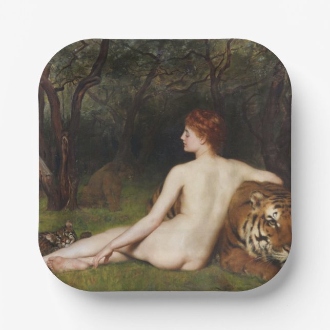 Plato De Papel Circe (Seductive Divine Goddess) (by John Collier) (Anverso)