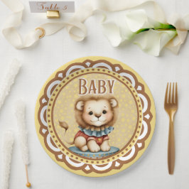 Plato De Papel Circo de bebé