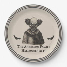 Plato De Papel Circo vintage | Halloween, tema del Carnaval