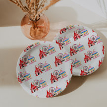 Círculo de Carnaval con mano corta Cumpleaños